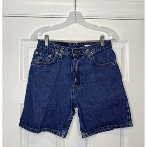 Vintage Levis 550 Women's Cotton Denim Relaxed Fit Shorts Medium Wash 9‎